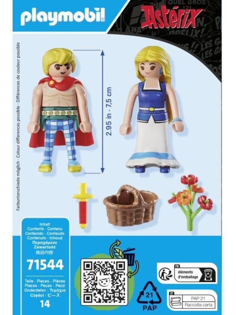 Lot de 2 figurines - Tragicomix et Falbala - PLAYMOBIL Astérix N/A - Kiabi