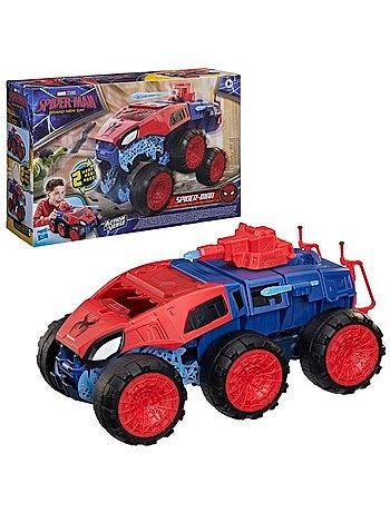 Lot de 2 figurines 11,5 cm + véhicule Super tank 2-en-1 - HASBRO, Spider-Man