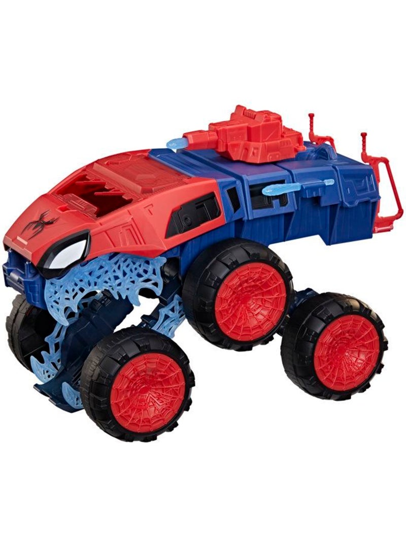 Lot de 2 figurines 11,5 cm + véhicule super tank 2-en-1 - hasbro, spider-man Bleu - Kiabi