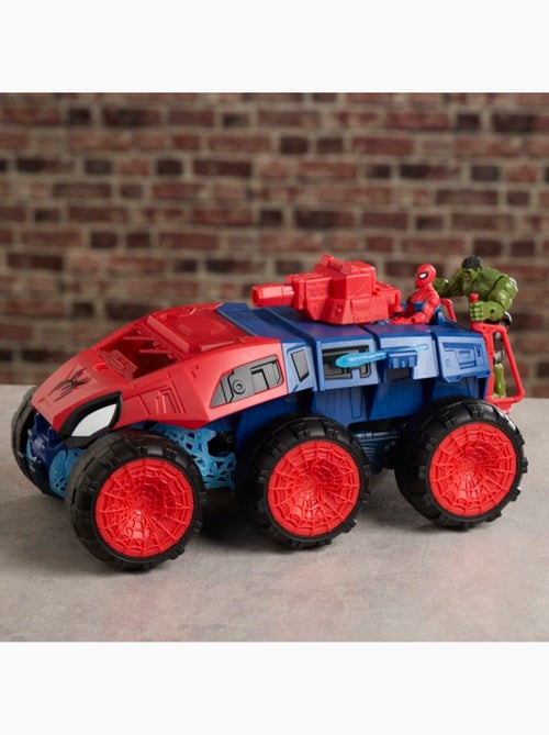 Lot de 2 figurines 11,5 cm + véhicule super tank 2-en-1 - hasbro, spider-man - Kiabi
