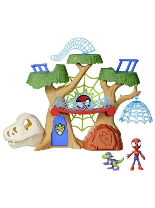 Lot de 2 figurines et coffret de jeu - base forestière dino-webs - hasbro - Kiabi Lot de 2 figurines et coffret de jeu - base forestière dino-webs - hasbro - Kiabi