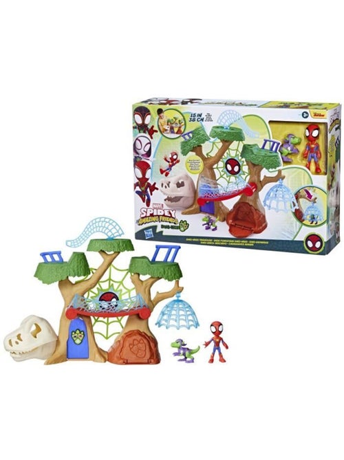 Lot de 2 figurines et coffret de jeu - base forestière dino-webs - hasbro - Kiabi Lot de 2 figurines et coffret de jeu - base forestière dino-webs - hasbro - Kiabi