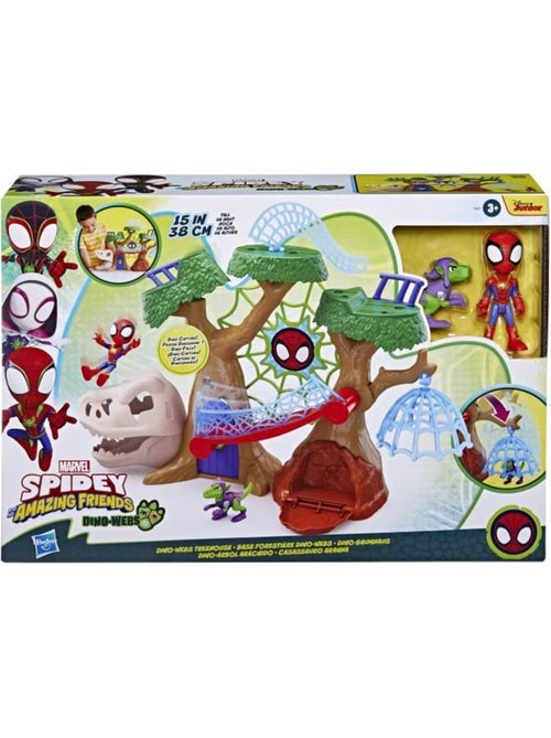 Lot de 2 figurines et coffret de jeu - base forestière dino-webs - hasbro - Kiabi Lot de 2 figurines et coffret de jeu - base forestière dino-webs - hasbro - Kiabi