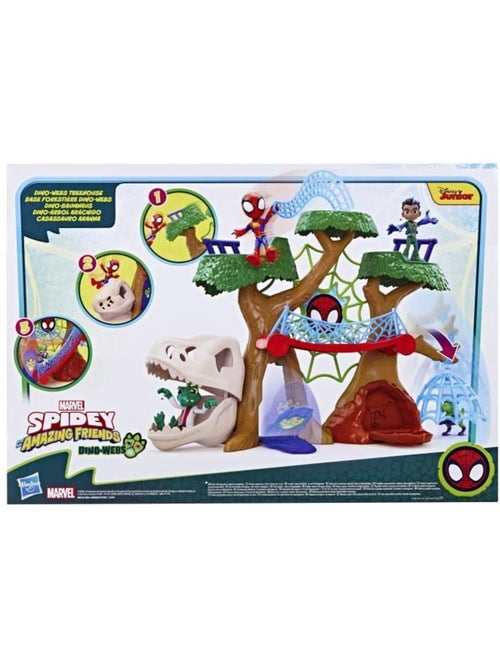 Lot de 2 figurines et coffret de jeu - base forestière dino-webs - hasbro - Kiabi Lot de 2 figurines et coffret de jeu - base forestière dino-webs - hasbro - Kiabi