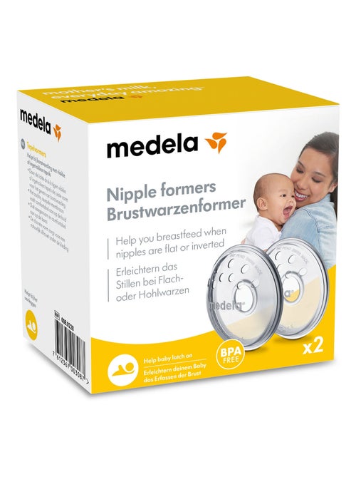 Lot de 2 forme-mamelons Medela - Prépare les mamelons à l’allaitement, doux, discret - Kiabi