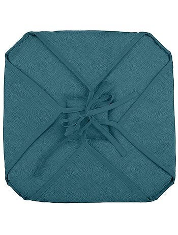 Lot de 2 galettes de chaise 4 rabats chiné