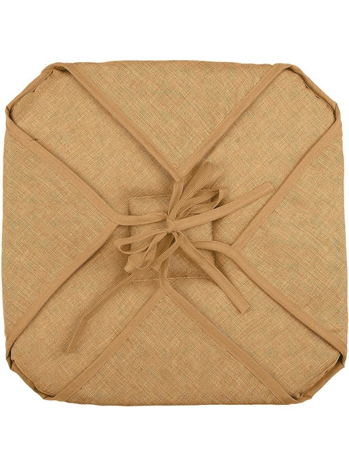 Lot de 2 galettes de chaise 4 rabats chiné - Kiabi