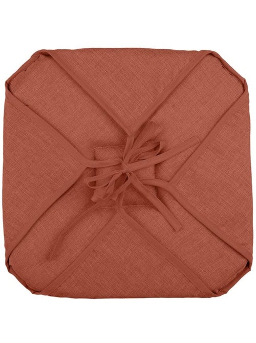 Lot de 2 galettes de chaise 4 rabats chiné - Kiabi