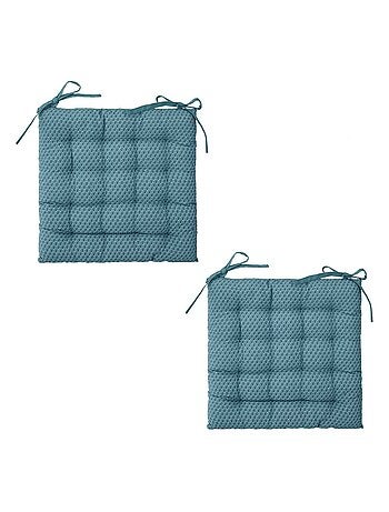 Lot de 2 galettes de chaise carrées à motifs OTTO