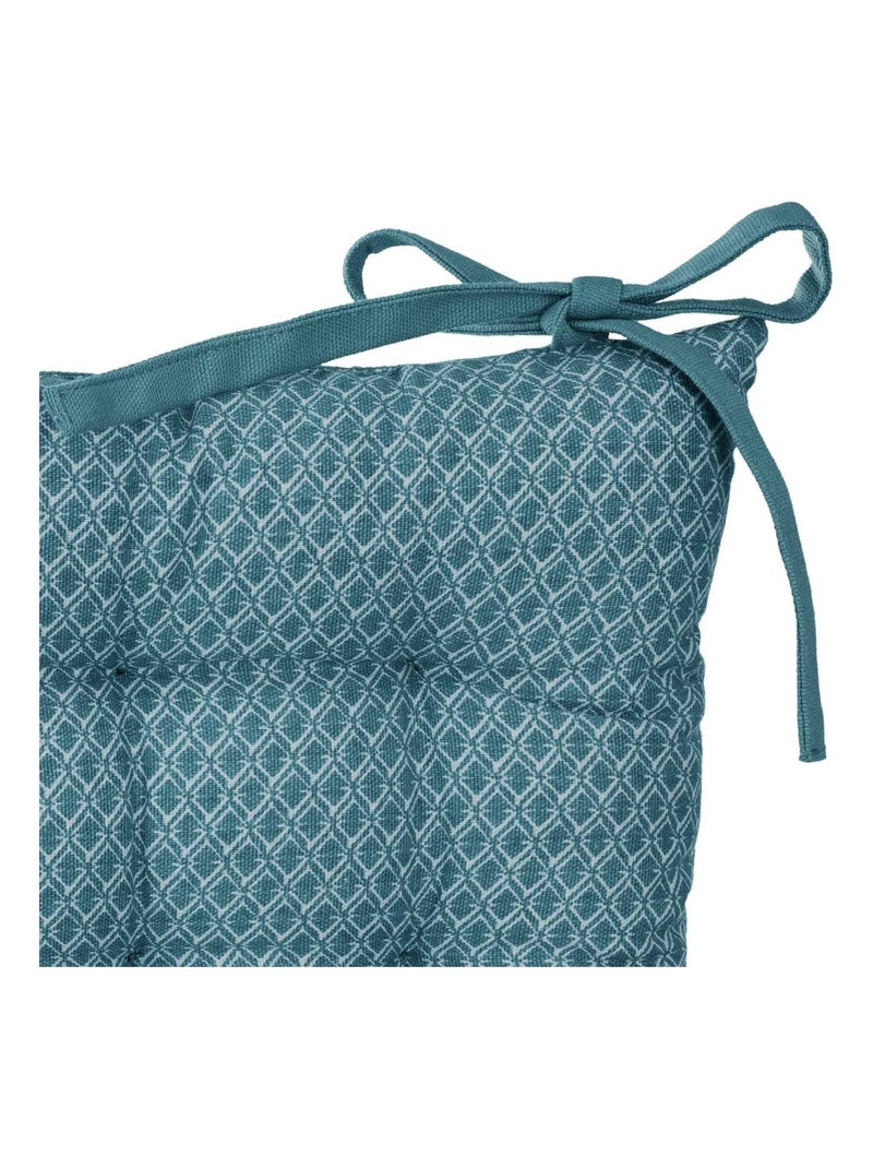 Lot de 2 galettes de chaise carrées à motifs OTTO Bleu - Kiabi