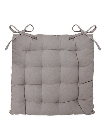 Lot de 2 galettes de chaise carrées en coton ANJALI