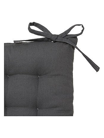 Lot de 2 galettes de chaise carrées en coton ANJALI