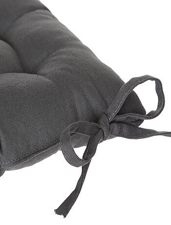 Lot de 2 galettes de chaise carrées en coton ANJALI