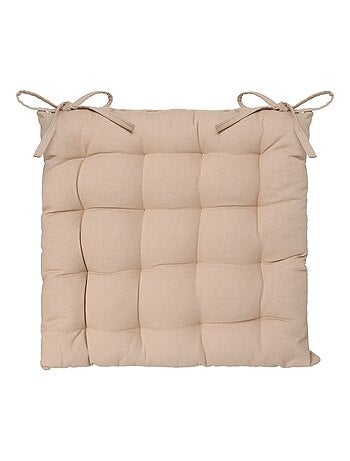 Lot de 2 galettes de chaise carrées en coton ANJALI