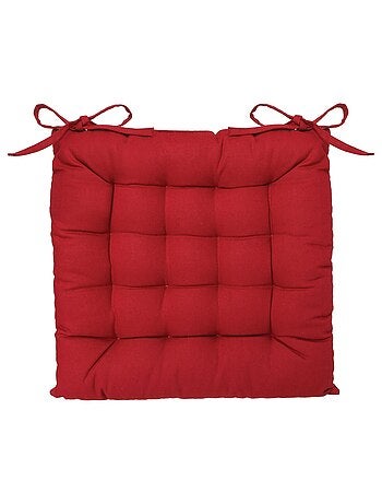 Lot de 2 galettes de chaise carrées en coton ANJALI