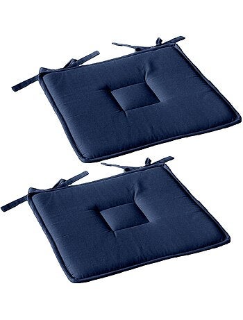 Lot de 2 galettes de chaise en coton PANAMA