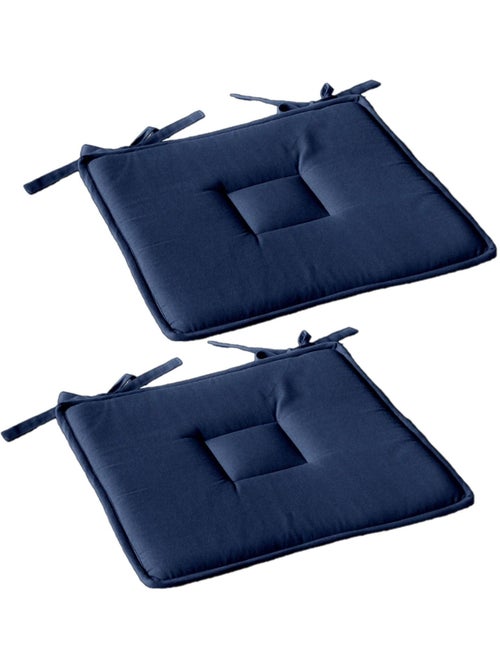 Lot de 2 galettes de chaise en coton PANAMA - Kiabi
