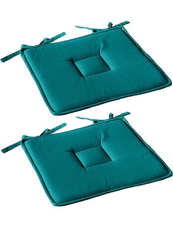 Lot de 2 galettes de chaise en coton PANAMA