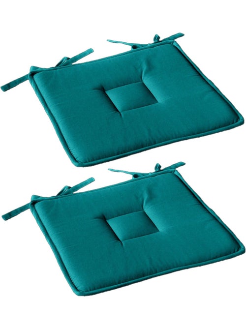Lot de 2 galettes de chaise en coton PANAMA - Kiabi