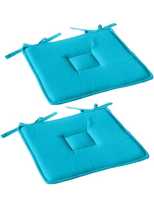 Lot de 2 galettes de chaise en coton PANAMA - Kiabi