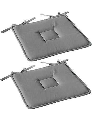 Lot de 2 galettes de chaise en coton PANAMA