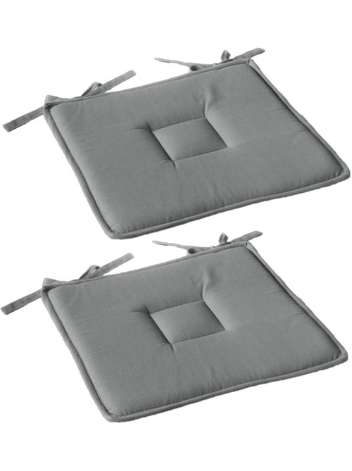 Lot de 2 galettes de chaise en coton PANAMA - Kiabi