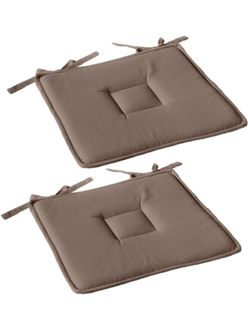 Lot de 2 galettes de chaise en coton PANAMA - Kiabi