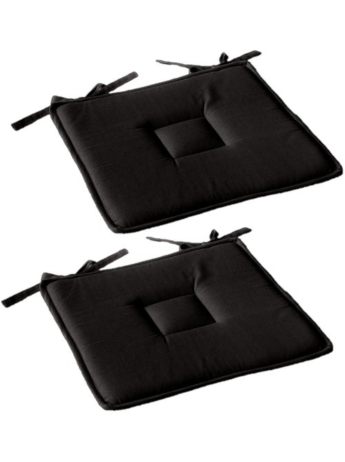 Lot de 2 galettes de chaise en coton PANAMA - Kiabi