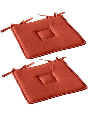 Lot de 2 galettes de chaise en coton PANAMA
