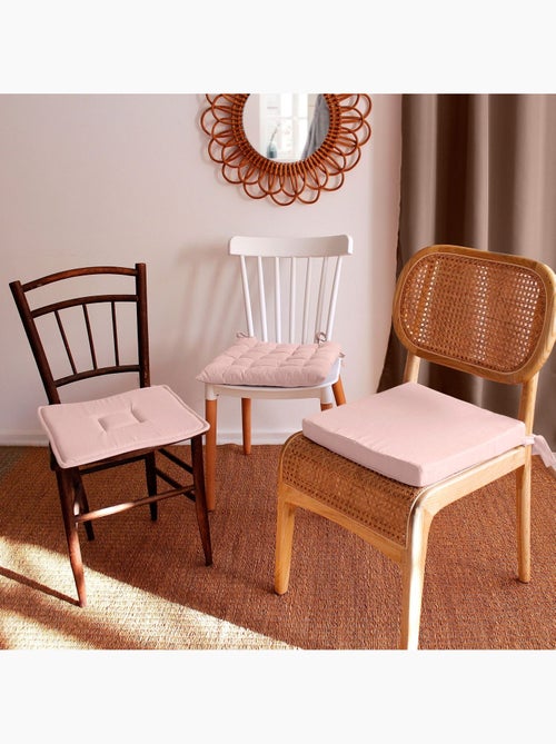 Lot de 2 galettes de chaise en coton PANAMA - Kiabi