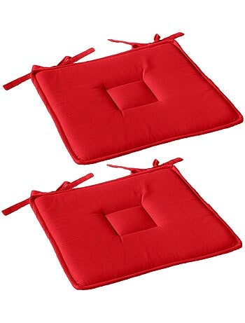 Lot de 2 galettes de chaise en coton PANAMA