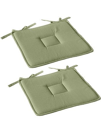 Lot de 2 galettes de chaise en coton PANAMA