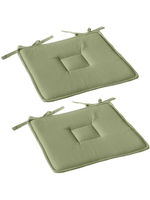 Lot de 2 galettes de chaise en coton PANAMA - Kiabi