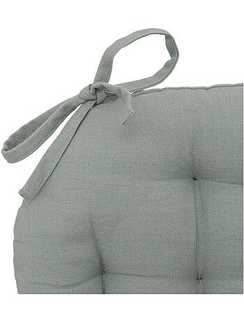 Lot de 2 galettes de chaise rondes en coton