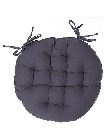 Lot de 2 galettes de chaise rondes en coton