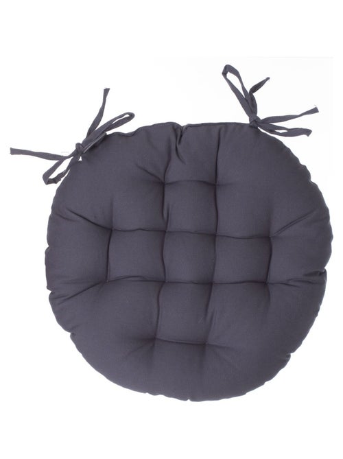 Lot de 2 galettes de chaise rondes en coton - Kiabi