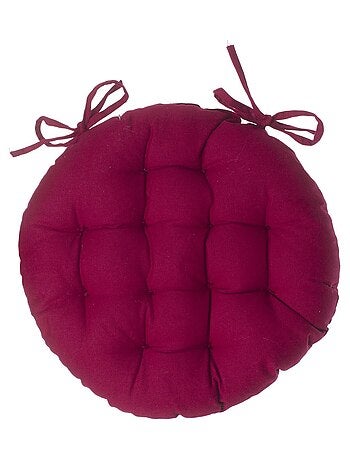 Lot de 2 galettes de chaise rondes en coton