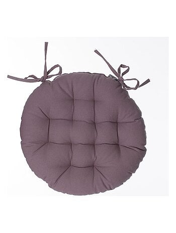 Lot de 2 galettes de chaise rondes en coton