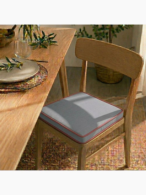 Lot de 2 galettes de chaises avec bande aggripante - Kiabi