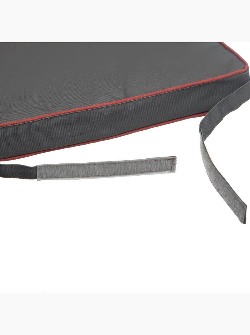 Lot de 2 galettes de chaises avec bande aggripante Gris - Kiabi