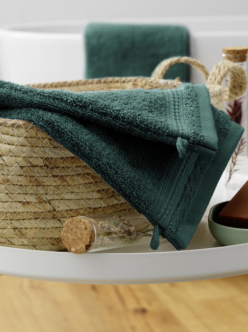 Lot de 2 gants 15x21 cm Coton Vert foncé - Kiabi