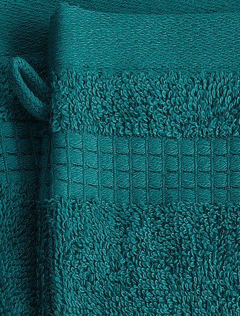 Lot de 2 Gants de Toilette - 100% Coton - 450 gr/m2