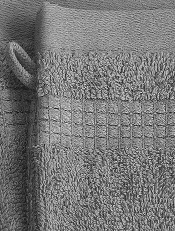 Lot de 2 Gants de Toilette - 100% Coton - 450 gr/m2