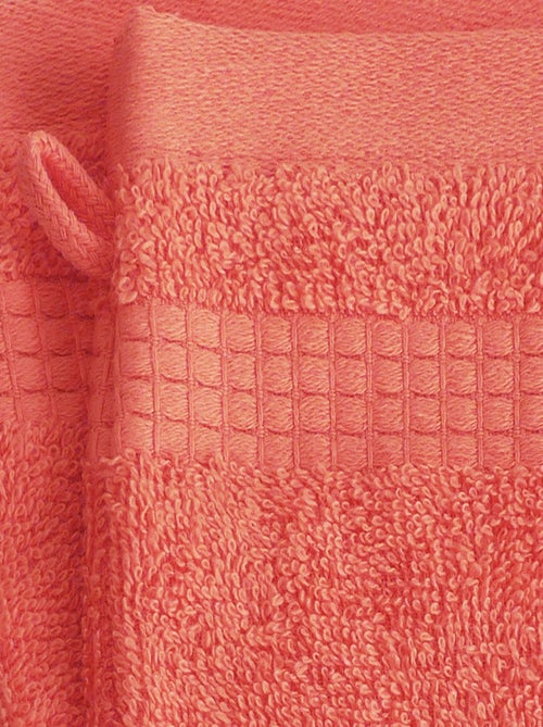 Lot de 2 Gants de Toilette  -  100% Coton - 450 gr/m2 - Kiabi