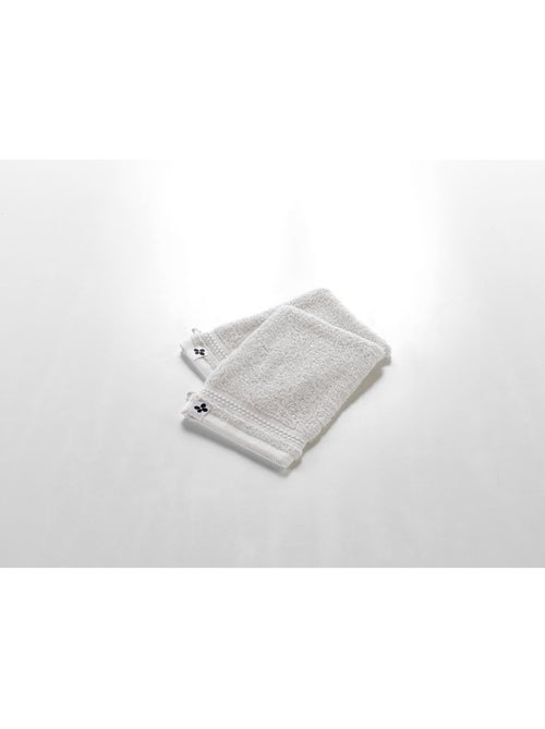 Lot de 2 gants de toilette - Coton 600 grammes - Garance - Kiabi