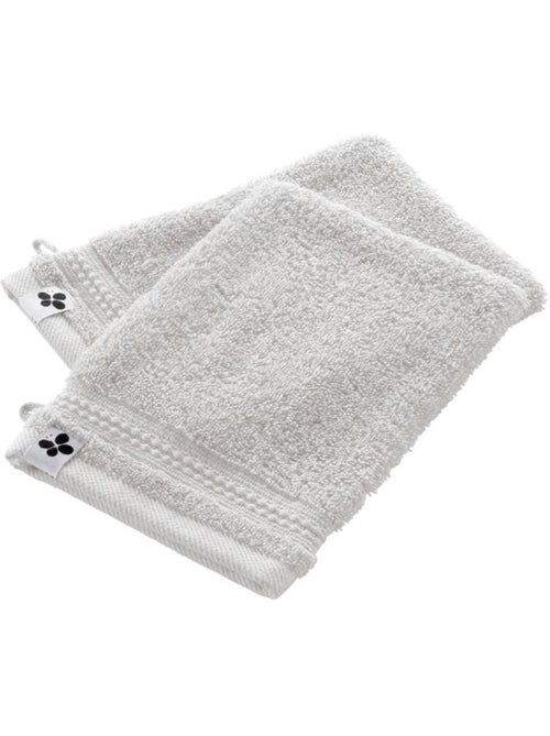 Lot de 2 gants de toilette - Coton 600 grammes - Garance - Kiabi