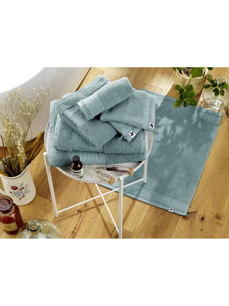 Lot de 2 gants de toilette - Coton 600 grammes - Garance Bleu - Kiabi