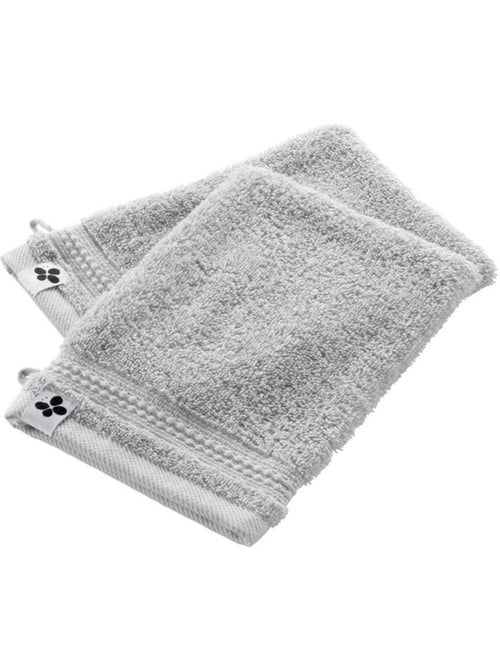 Lot de 2 gants de toilette - Coton 600 grammes - Garance - Kiabi