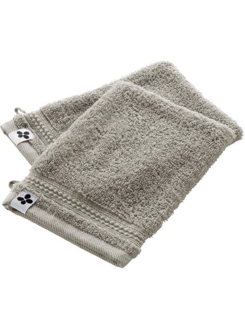 Lot de 2 gants de toilette - Coton 600 grammes - Garance - Kiabi