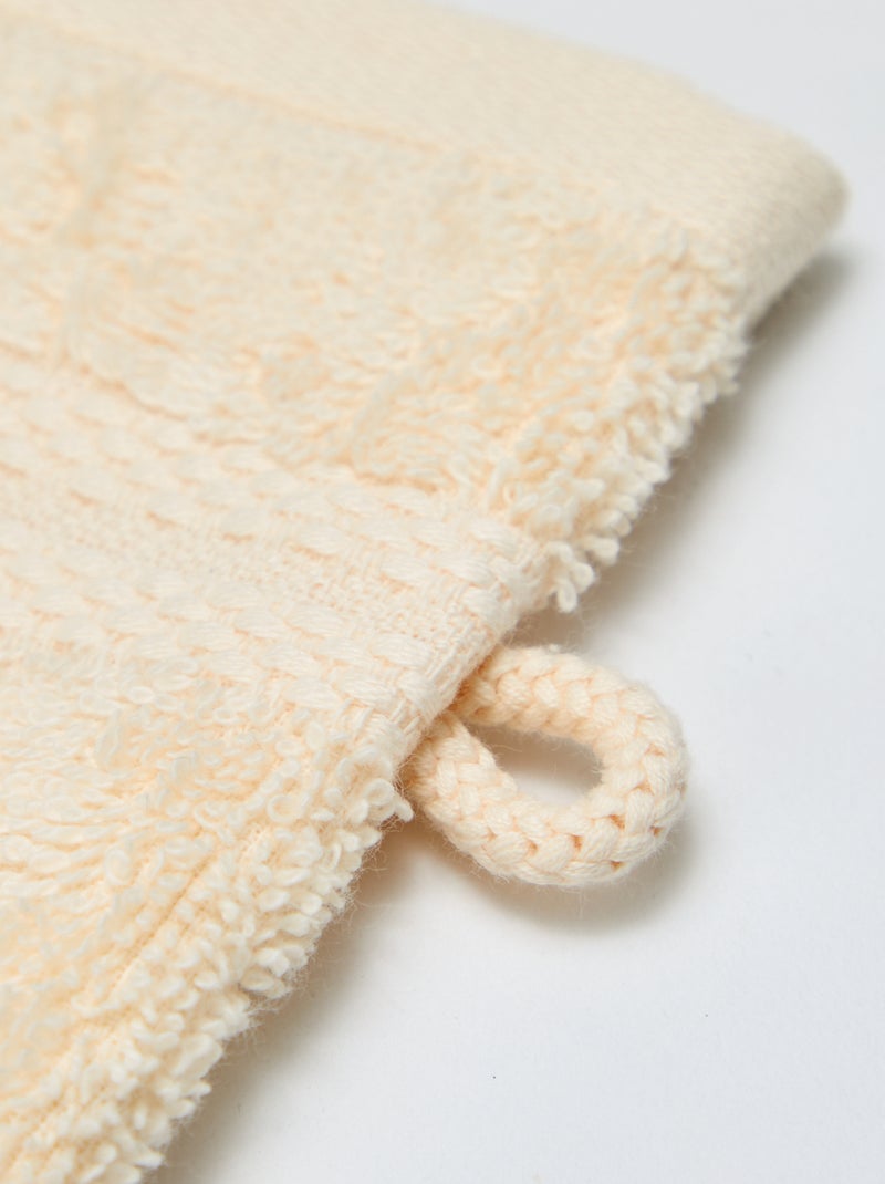Lot de 2 gants de toilette - Kiabi Home Blanc - Kiabi